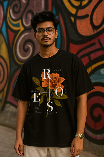 Den-Z ROSE Graphic Loose Fit